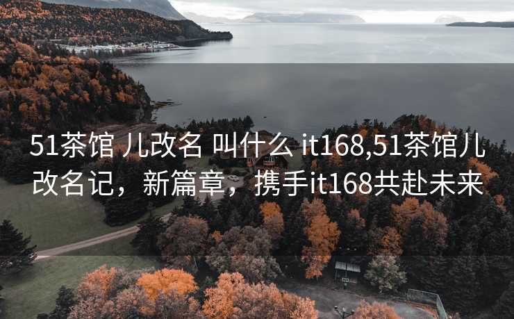 51茶馆 儿改名 叫什么 it168,51茶馆儿改名记，新篇章，携手it168共赴未来