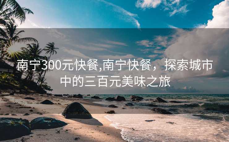 南宁300元快餐,南宁快餐，探索城市中的三百元美味之旅