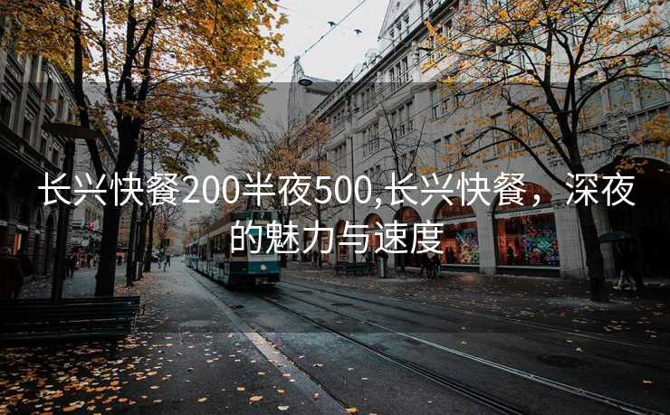 长兴快餐200半夜500,长兴快餐，深夜的魅力与速度