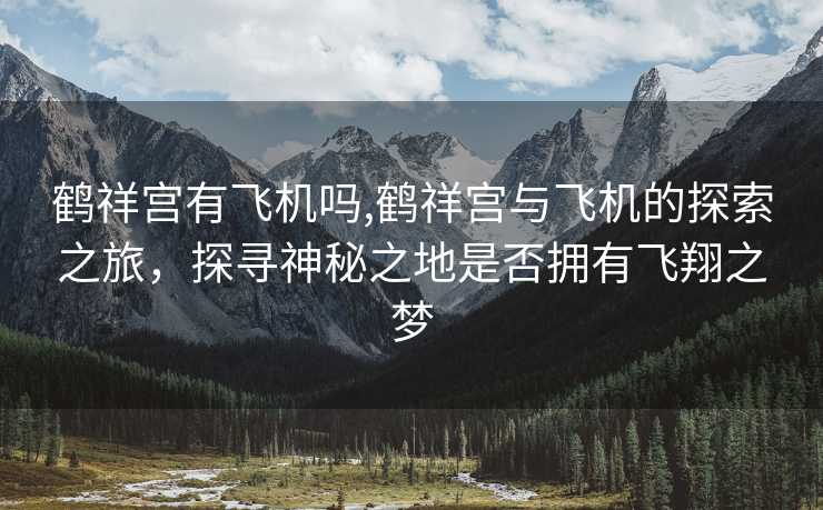 鹤祥宫有飞机吗,鹤祥宫与飞机的探索之旅，探寻神秘之地是否拥有飞翔之梦