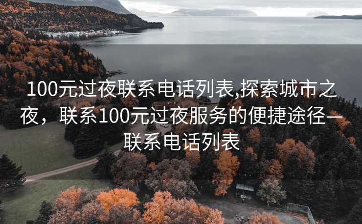 100元过夜联系电话列表,探索城市之夜，联系100元过夜服务的便捷途径—联系电话列表