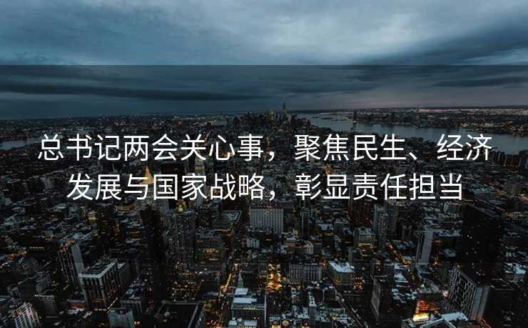 总书记两会关心事，聚焦民生、经济发展与国家战略，彰显责任担当