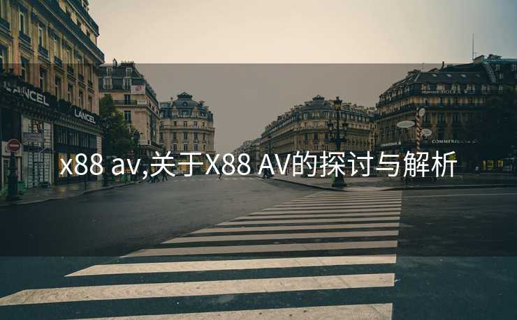 x88 av,关于X88 AV的探讨与解析