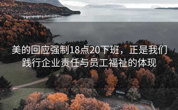 美的回应强制18点20下班，正是我们践行企业责任与员工福祉的体现