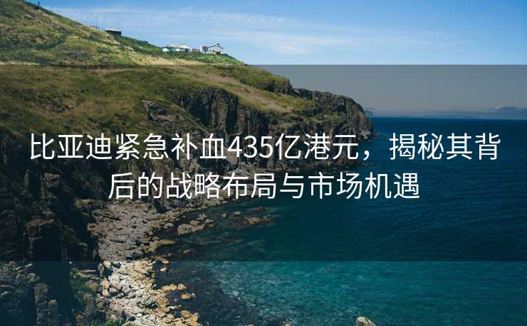 比亚迪紧急补血435亿港元，揭秘其背后的战略布局与市场机遇