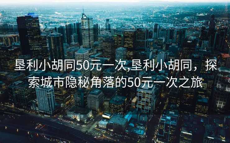 垦利小胡同50元一次,垦利小胡同，探索城市隐秘角落的50元一次之旅