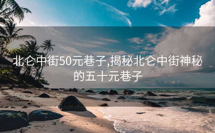 北仑中街50元巷子,揭秘北仑中街神秘的五十元巷子