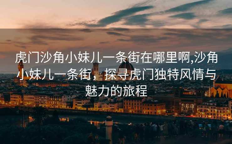 虎门沙角小妹儿一条街在哪里啊,沙角小妹儿一条街，探寻虎门独特风情与魅力的旅程