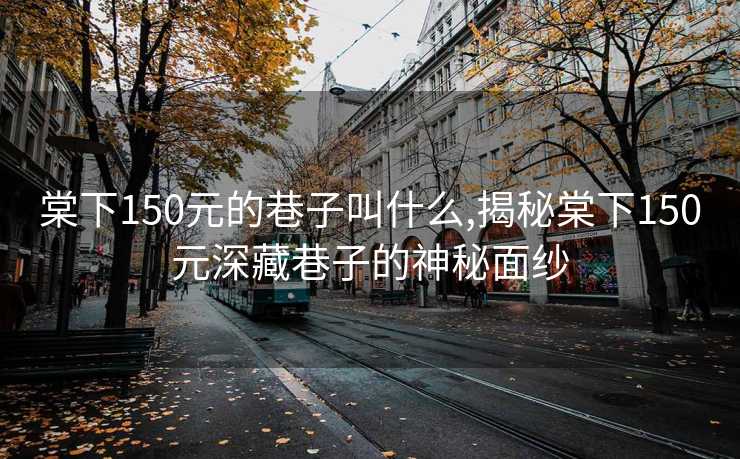 棠下150元的巷子叫什么,揭秘棠下150元深藏巷子的神秘面纱