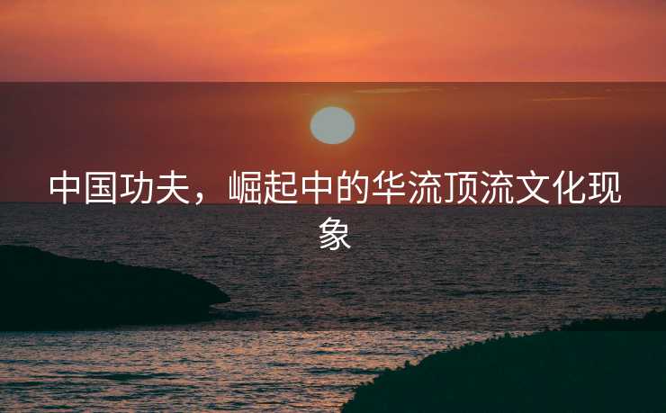 中国功夫，崛起中的华流顶流文化现象