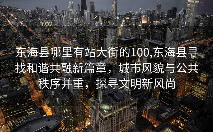 东海县哪里有站大街的100,东海县寻找和谐共融新篇章，城市风貌与公共秩序并重，探寻文明新风尚