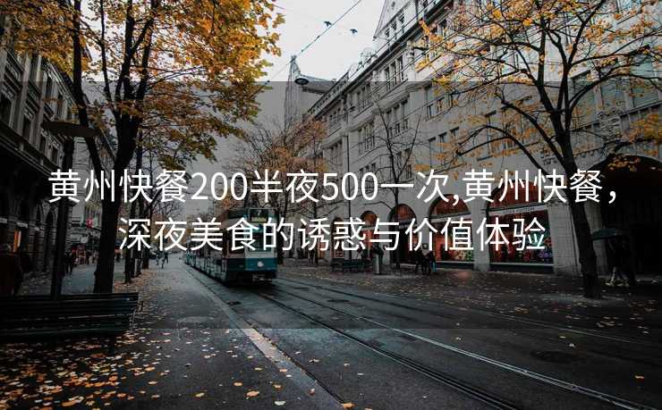 黄州快餐200半夜500一次,黄州快餐，深夜美食的诱惑与价值体验