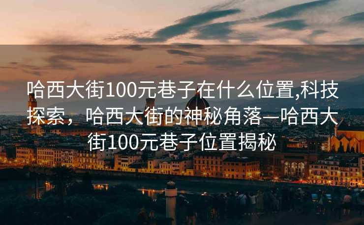 哈西大街100元巷子在什么位置,科技探索，哈西大街的神秘角落—哈西大街100元巷子位置揭秘